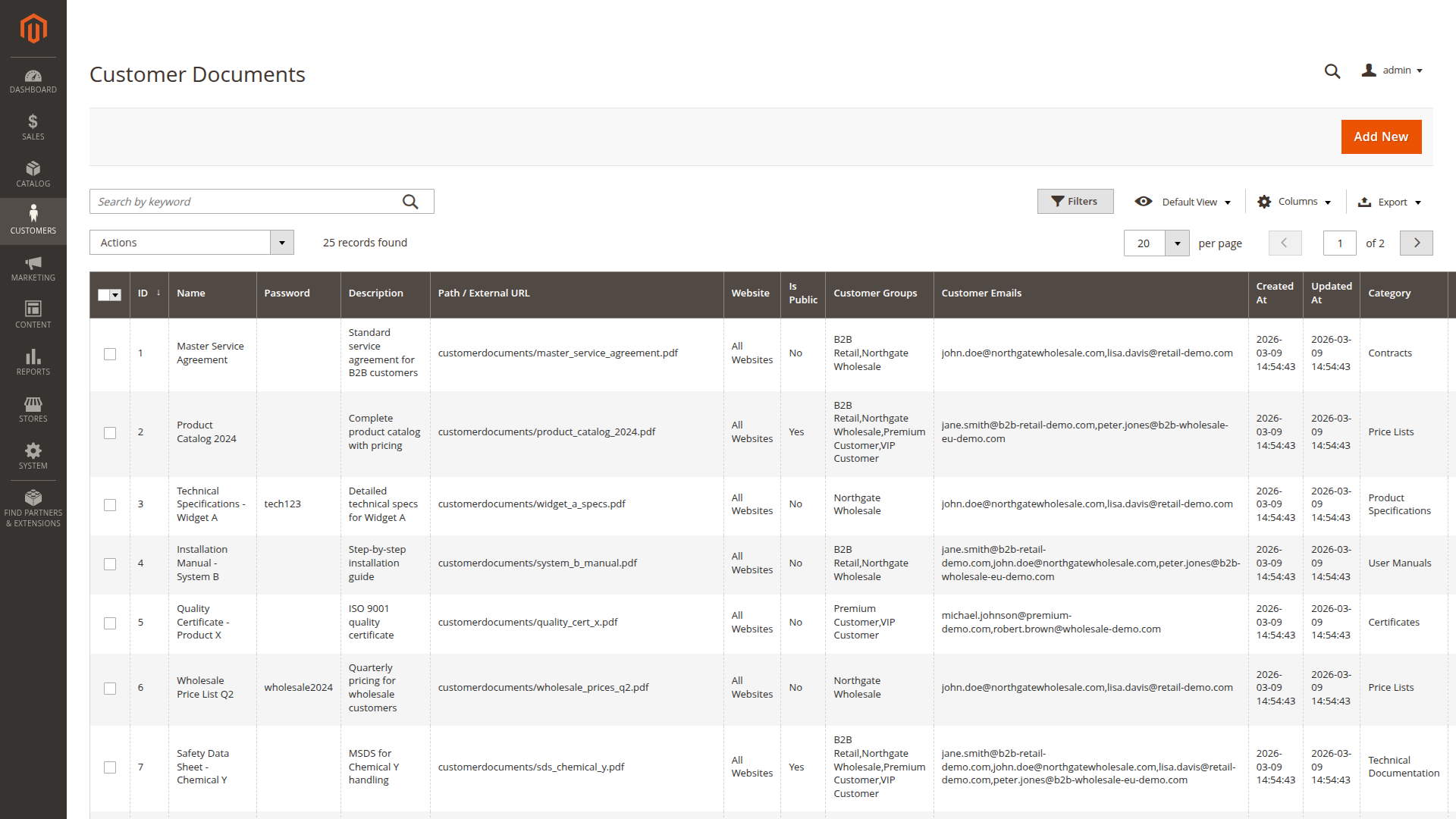 Customer Documents for Magento 2 | Secure Customer Document Delivery ...