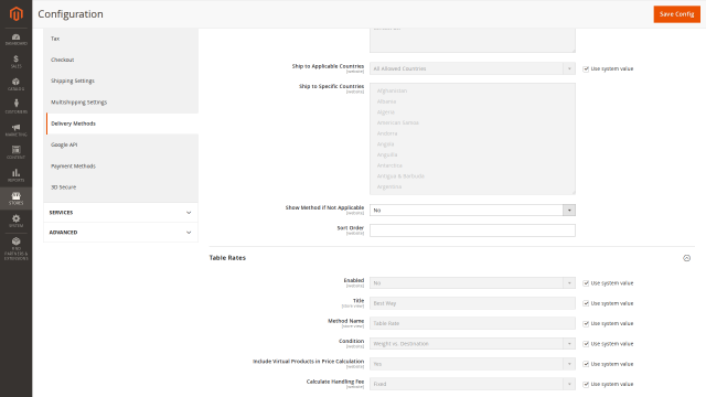 Bulky-Good Price per Country and Product