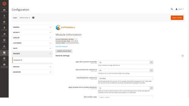 Control ID formats flexibly
