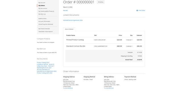 Automatic Assignment to Orders, Invoices, and Shipments