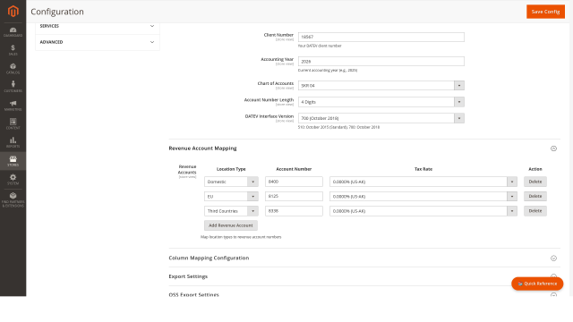 Revenue account rules by country and framework