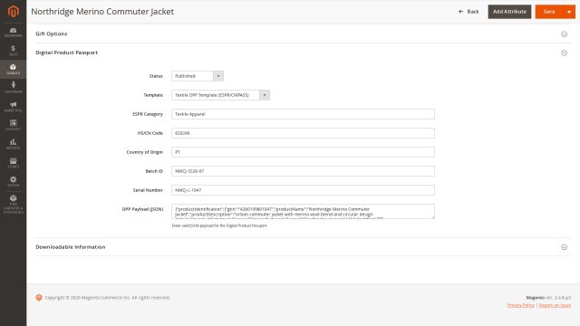 JSON schema validation for passport data