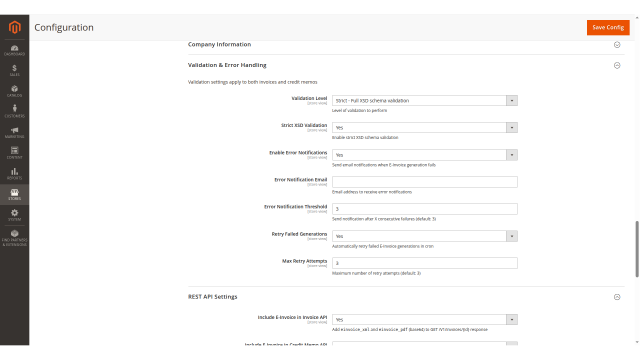 XSD validation with configurable strictness
