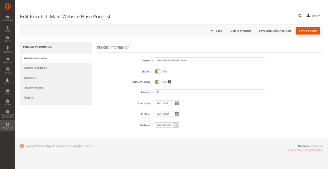Website scope with clear fallback behavior