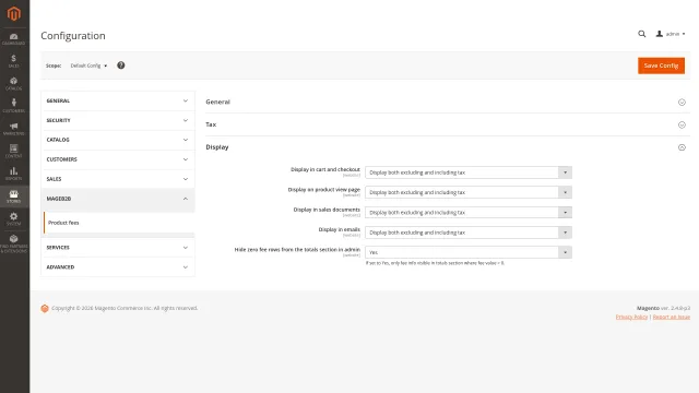 Display modes per channel