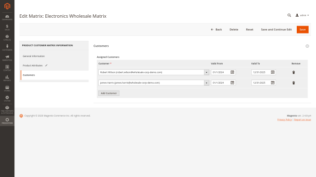 Direct customer assignment for exceptions