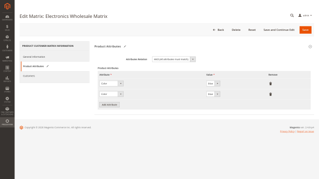 Targeted product-attribute matching
