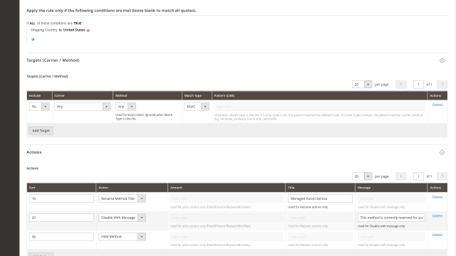 Hide, disable, and rename methods