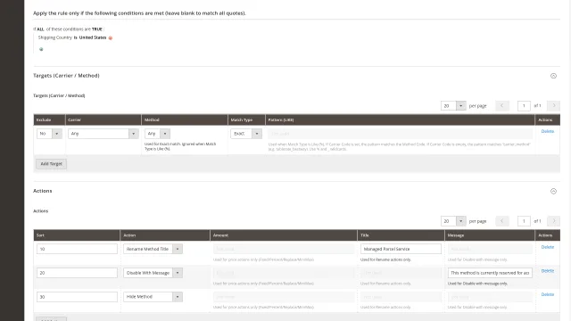 Hide, disable, and rename methods
