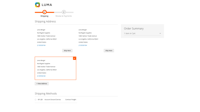 Direct effect on checkout shipping rates