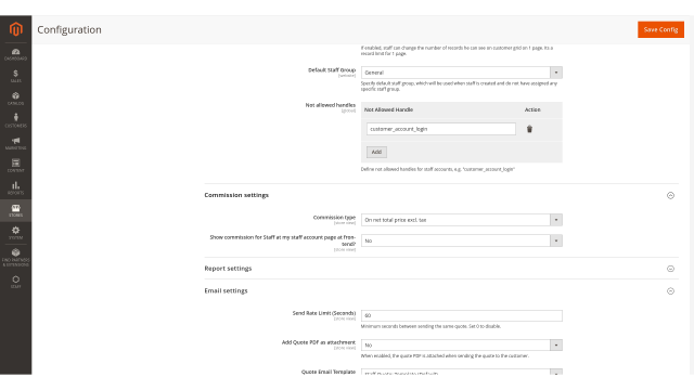 Flexible Commission Modes