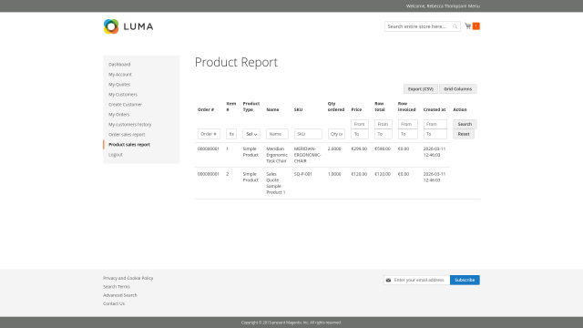 CSV Export for Analysis