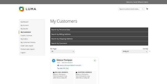 Primary Sales Contact per Customer