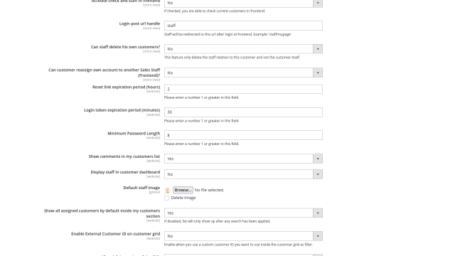 Session and Token Security Settings
