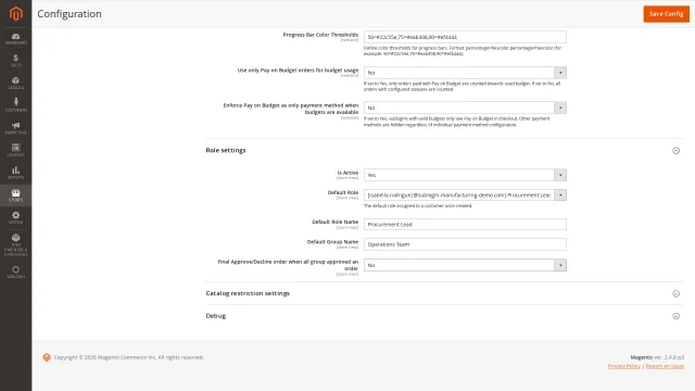 Sublogin Role: Standardrollen und Gruppensteuerung