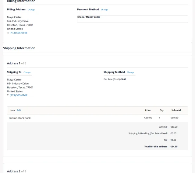 OneStepCheckout screenshot 9: Len83Rzowxy8A7Vnmbglbxcadkxvivlqkkfvoujc