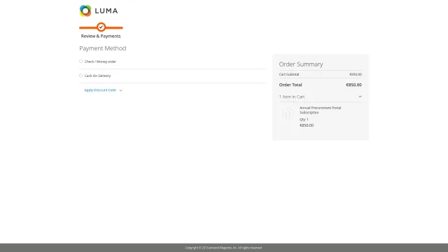 Payment Profiles screenshot 7: 02 Payment Profile Checkout Customer Specific