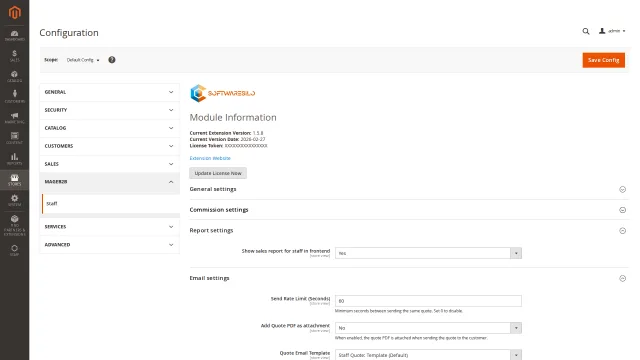 Sales Staff screenshot 10: 02 Staff Config Commission Settings