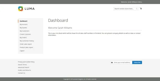 Sales Staff screenshot 5: 02 Staff Dashboard